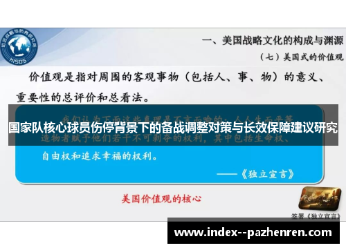 国家队核心球员伤停背景下的备战调整对策与长效保障建议研究